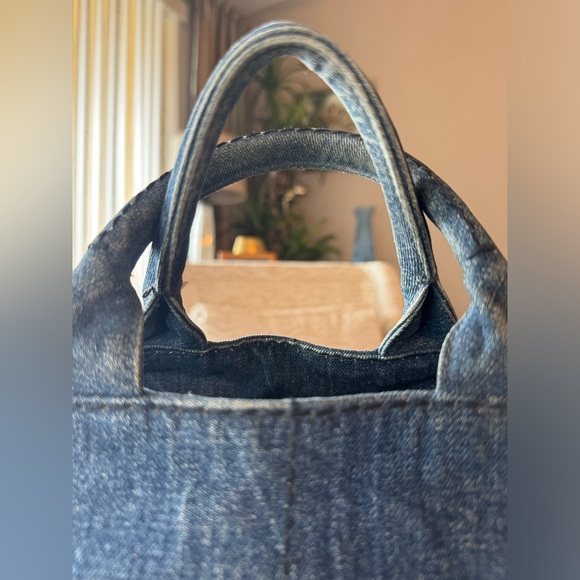 Prada Canapa DENIM Tote Bag Sz 11.5 L x 7.5 H AUTHENTIC,COA done - Picture 9 of 15